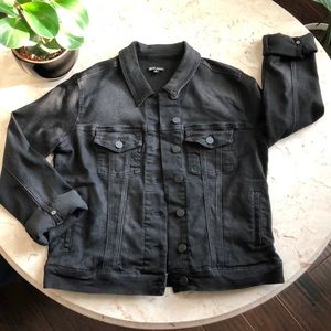 Black denim jacket